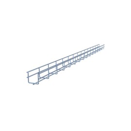 NavePoint Wire Mesh Cable Tray, Electro Zinc Plated, Silver Steel, 1.97 x 1.97 x 59.06 inch, 2-Pack