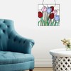 HomeBeauty PA0004 Stained Glass Hanging Panel-12 Wx12 H Window Suncatcher