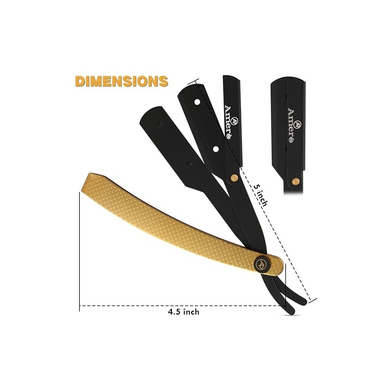 Cut-Throat Razor Straight Edge – Professional Stainless Steel Barber Razor