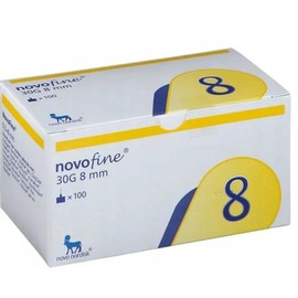 NovoFine 30G 8mm Pen Tips, 100pcs/box