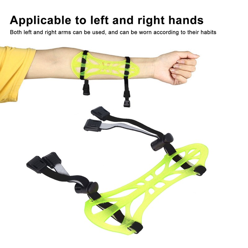 Archery Arm Guard TPE Adjustable Protective 2 Strap Forearm Protector