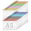 Flow fire A5 Plastic Zip Wallets, 24 Pcs Mesh A5