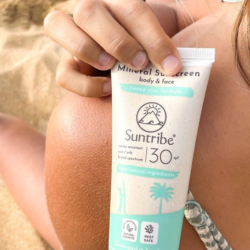 Suntribe organic sun cream, for body and face, SPF 30,