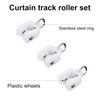 Curtain Glider Track Rail Runners Mute Wheel Rollers Heavy Duty