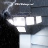 SZPOWER 6000LM Solar Lights Outdoor Waterproof, 6 Heads Solar Flood