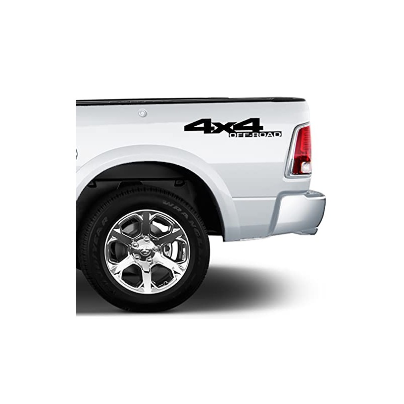 Rear Bed 4x4 Offroad Vinyl Decal Sticker Compatible with Dodge