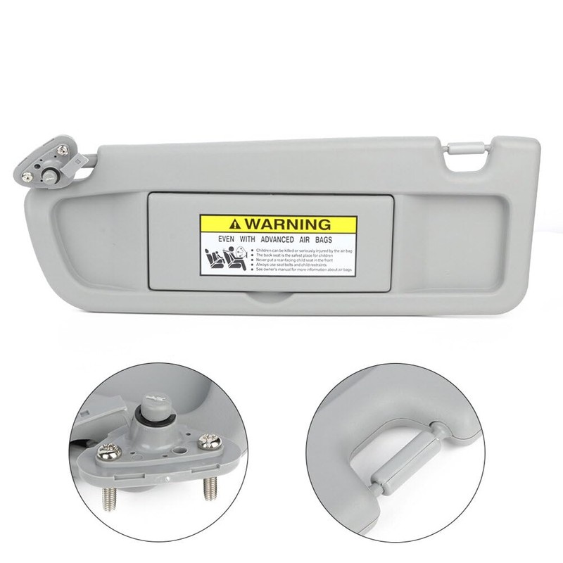 SCITOO Grey Left Driver Side Sun Visor Compatible for Honda
