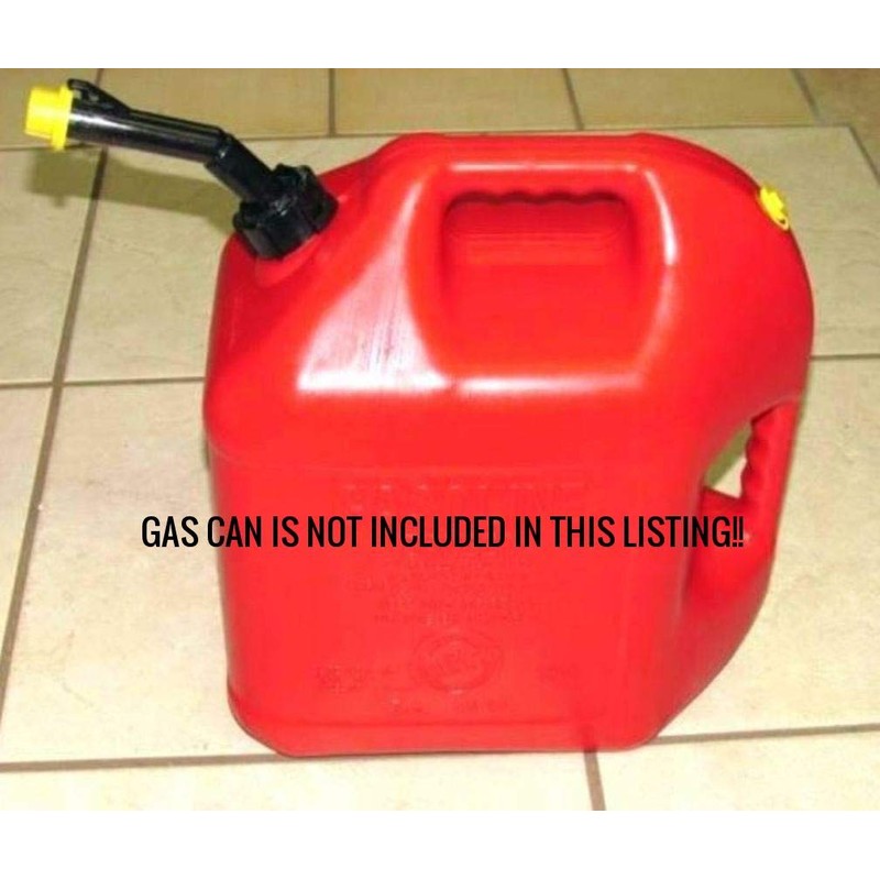 1 - Fuel Gas Can Jug Spout Nozzle, Ring &