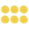 Rebower 6 Pcs Yellow Paper Flowers, 12" 3D Tissue Paper