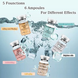 BB Facial Glow Starter Kit - Hyaluronic Acid Serum Ampoules, Hydrating Intensive Treatment Kit for Face Care, 0.27oz 6 Vials