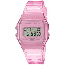 Casio Collection Pop Digital Series Watch, clear pink, Waterproof