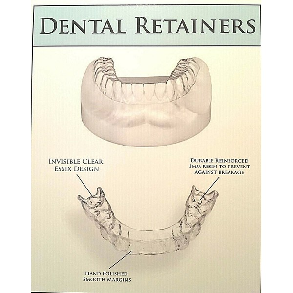 Custom Dental Retainer Custom Fit Set Orthodontic Dental Retainers~Upper AND