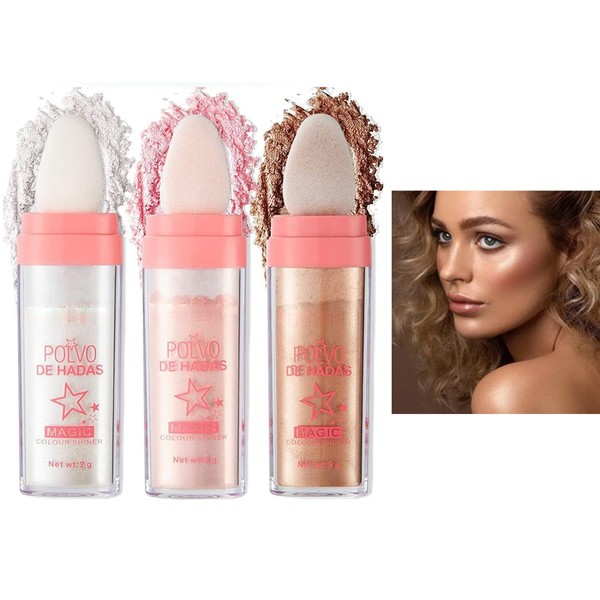 Highlighter Powder Stick, Body Highlight Patting Powder, Fairy Highlight Powder
