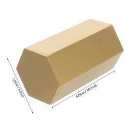 KICHOUSE Hexagonal Stainless Steel Pen Holder Makeup Brush Organizer Compact Pencil Container Modern Desktop Mini Flower Vase for Office Home Supplies