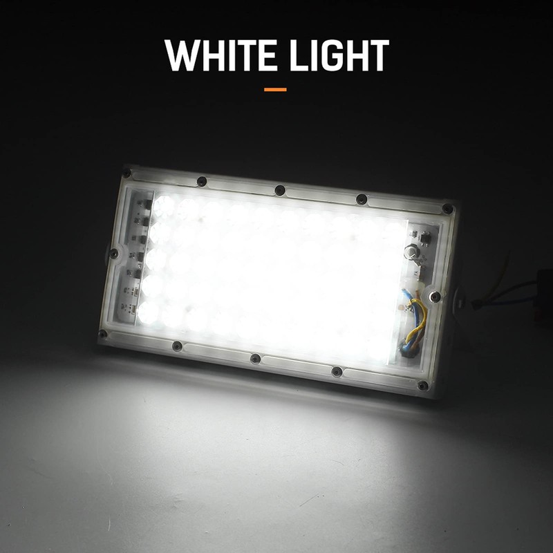 TOPINCN LED Flood Light, 50W 12V Waterproof Bright White Courtyards