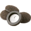 Formed Felt 1-1/4" & 1' Furniture Movers for Hard Surfaces (4 Piece) - Brown, Round Supersliders Bundle