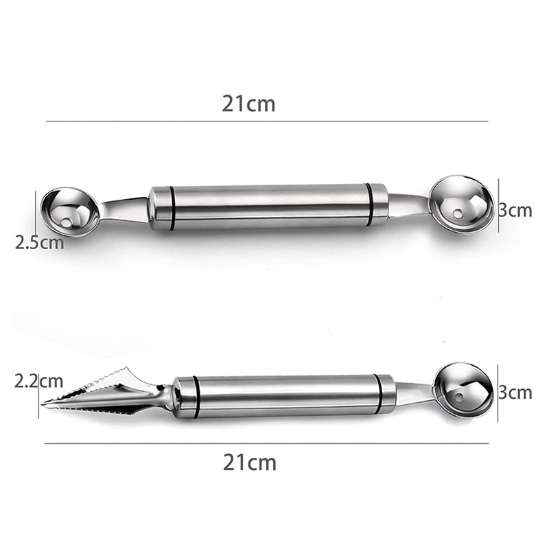 FANSEZQ Fruit Carving Tools, Fruit Digger, Multifunctional Stainless Steel Kitchen