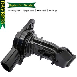 DAVRPES 22204-75040 Mass Air Flow Sensor MAF Sensor Compatible with Tacoma Highlander Sienna 3.5L Lexus 2016-2017 RX350 RX450h 3.5L Replace#197500-0020｜MAS0447｜AF10658