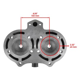Caltric Cylinder Head fits Yamaha Banshee 350 YFZ350 1987 1988 1989 1990 1991 1992-2006