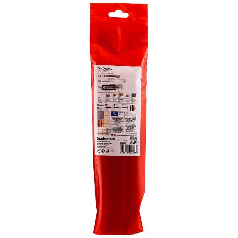 fischer DuoXpand 10 x 160 T, High Quality Universal Dowel
