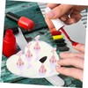 Beavorty Nail Art Display Stand With Heart-shaped Base Acrylic Nail