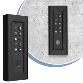 Cleverstation Wall Mount - Suitable for Nuki Keypad 2 Door Lock Fingerprint Door Opener Holder, Door Lock Smart Holder (Black)