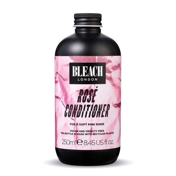 BLEACH LONDON Rose Conditioner - Soft Pastel Pink Rinse, Color Toning and Preserving, Vegan, Cruelty Free, Daily Hair Nourishment, Color Depositing Formula, 8.45 fl oz