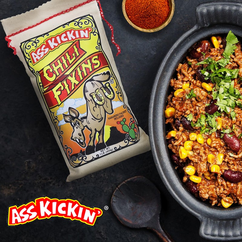 ASS KICKIN' Chili Fixins - 1 Pack 16oz. - Premium
