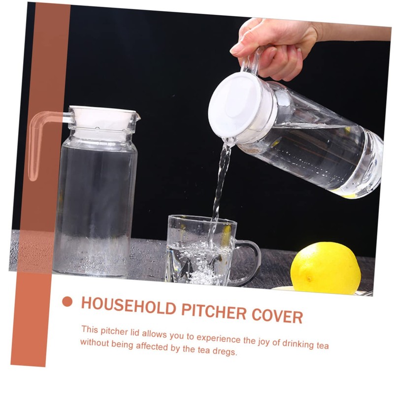 GRIRIW 6pcs Replaceable Carafe Lids Convenient Pitcher Lid Set for