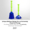 Luigi's Large Drain Plunger for Kitchens, Bathrooms, Baths, Waste Pipes