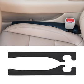 enfeiya Car Seat Gap Filler 2 Pack, No Drop Seat Guard for Cars SUVs Trucks, Car Accessories Interior for Between Seat and Console, Prevent Stop Cellphone Wallet Keys Coins and Card from Dropping