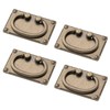 INCREWAY 4Pcs Pull Handle, Furniture Ring Pulls Antique Drawer Pulls,