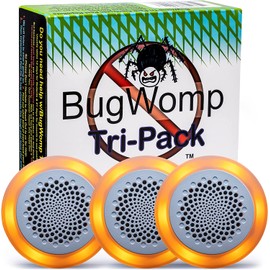 BugWomp Ultrasonic Pest Repeller | Electronic Mice Repellent Plug-ins with Non-Toxic Rat Control System | Mosquito Repellent Indoors | Bug Repellent Plug in Indoor (3 Pack)