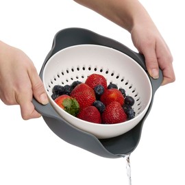 HIC Kitchen Rinse and Drain Colander Bowl, BPA Free