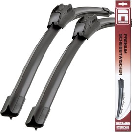 Recambo Front Windscreen Wipers Compatible with Nissan Qashqai Type J11 | X-TRAIL Type T32 | Year of Manufacture from 2014> (Set of 2: 650 mm / 400 mm)