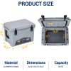 Unbranded 35Quart Hard Camping Cooler Portable Ice Chest Cooler Box