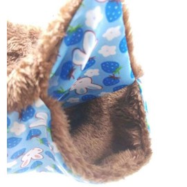 Fukufuku Luxurious Pet Hamster Hammock for Soft Small Animals, Sleeping Bag for Birds, Warm Nest, Double Layer Coral Fleece Parakeet, Hamster, Playground, Hanging Hardware Included (1 Piece, Color