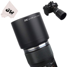 JW LH-J49 Lens hood Shade for Olympus M.ZUIKO DIGITAL ED 60mm f2.8 Macro Lens Replace Olympus LH-49 + JW emall Micro Fiber Cleaning Cloth