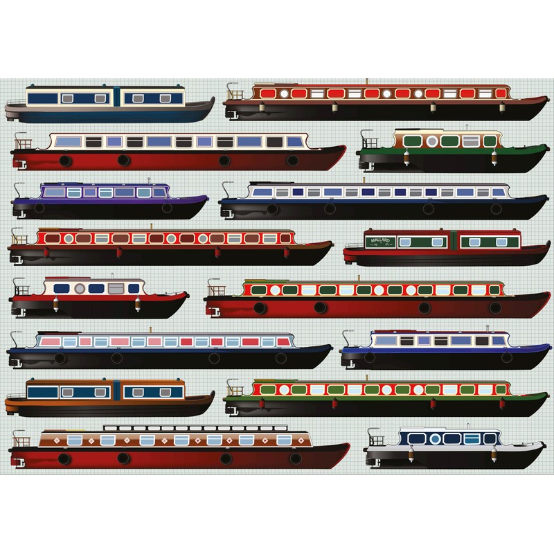 Coach House Iconic Canal Boats “Through The Ages” Retro 1000