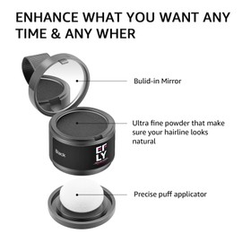 Root Touch Up Hair Color Powder For Concealing Hair Loss and Thinning, Gray Hair Shadow Powder Root Cover Up Hairline Powder For Women Men Eyebrows, Beard Line