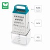 Lacor - 61363 - Kitchen Grater with Keep Container, Stainless