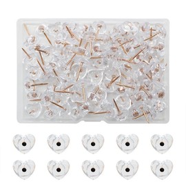 KAREN 100 Piezas Chinchetas Transparentes, Estrella Chinchetas para Mapa, Puntas de Acero para Tablero de Corcho Chinchetas Cabeza Plastico para Tablón de Anuncios Mapa Calendario Foto Documento para mapas, calendario, pósteres, fotos