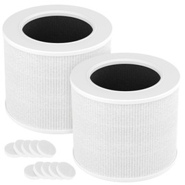 2-Pack Core Mini Filter Compatible with LEVOIT Core Mini Air Purifie-r, 3-in-1 H13 HEPA High-Efficiency Activated Carbon Pre-filter for LEVOIT Core Mini Replacement Filter, Core Mini