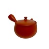 Japanese Kyusu tokoname Red Clay Teapot 12.3 fl.oz. Flower-Shaped JINSUI