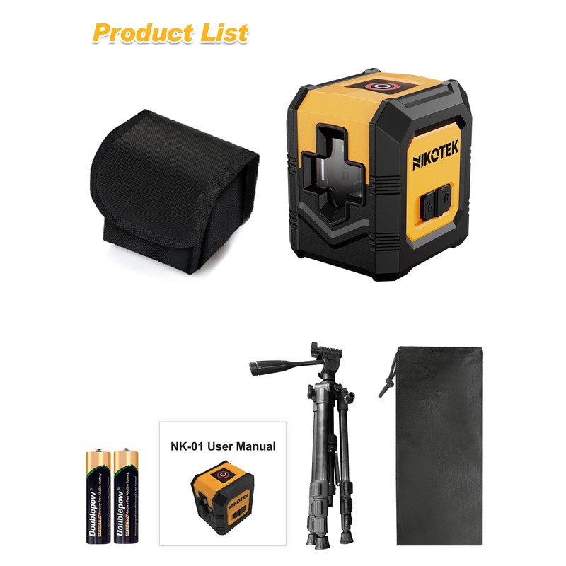 Laser Level Self-Leveling Green Beam Horizontal and Vertical Cross-Line Laser