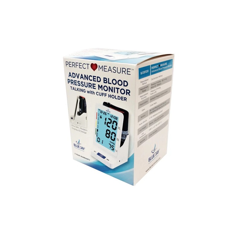 Blue Jay Perfect Measure Big Digit Talking Dlx BP Monitor