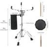 Seteol Drum Practice Pad Set, 12 Inch Double Sided Silent