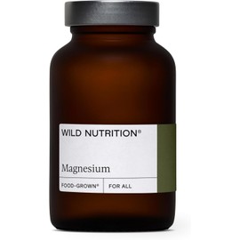 WILD NUTRITION Food-Grown® Magnesium Supplements | Naturally Sourced Pure Magnesium for Sleep, to Support Muscle Recovery and Healthy Bones | 60 Capsules