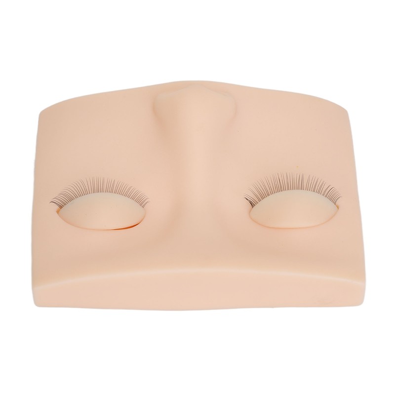 Eyelash Mannequin Head Practice Realistic Half Face Makeup Head Training