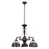 Chloe Lighting Serenity Victorian-Style 3-Light Dark Bronze Finish Mini Chandelier